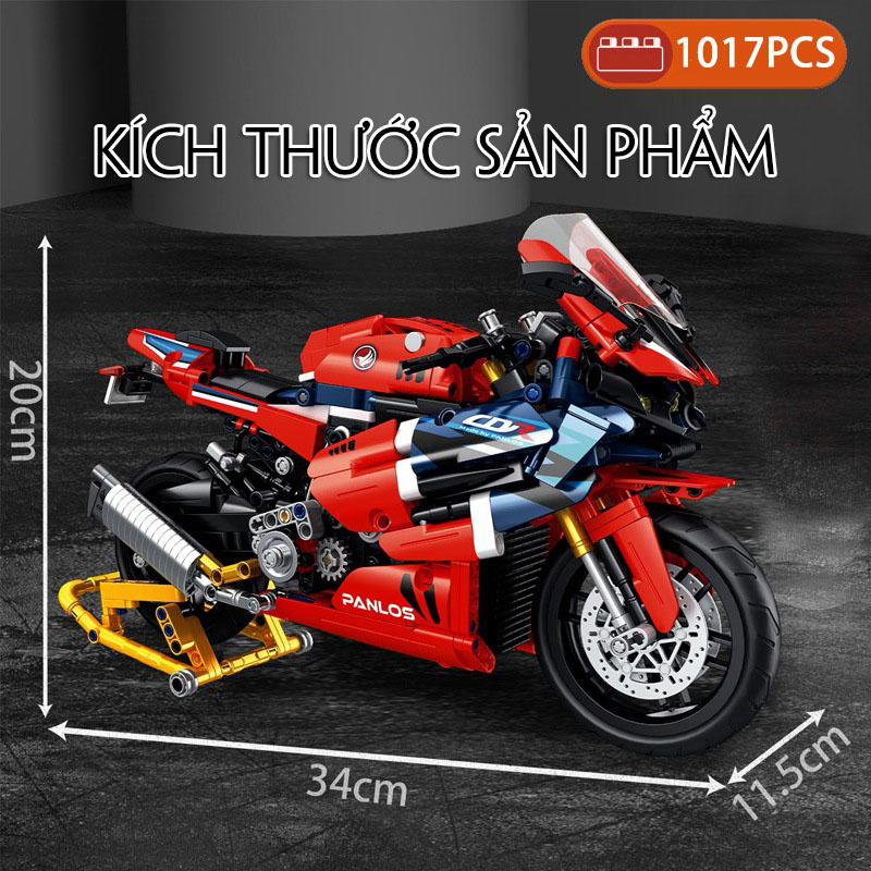 Đồ Chơi Lắp Ráp LEGO Mô Hình Phân Khối Lớn HONDA CBR1000RR-R Fireblade Sản Phẩm No.672008 Với 1000+PCS