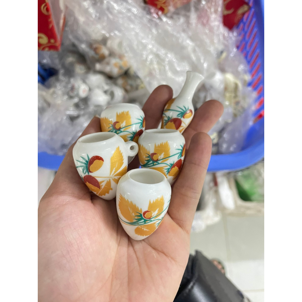 Cóng chim vành khuyên, hút mật, bộ gồm 5 món đã gắn kèm tai