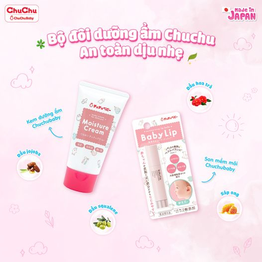 Son dưỡng môi cho bé mềm môi, dưỡng ẩm Chuchu baby chính hãng