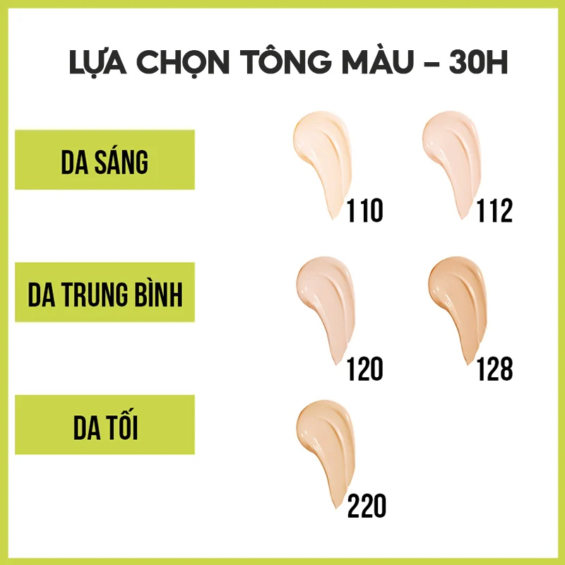 Kem Nền Che Phủ Hoàn Hảo, Bền Màu, Lâu Trôi 24h Maybelline Super Stay 24H Full Coverage Foundation 30ml