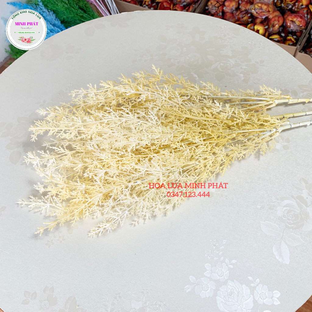 Cành Tuyết Điểm nhân tạo, cành tuyết nhựa điểm dài 80cm cắm phụ kiện hoa trang trí, hoa cắm bình để bàn