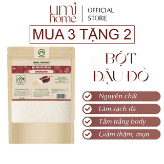 Bột đậu đỏ hữu cơ UMIHOME 40G - Đắp mặt nạ dưỡng da, tắm trắng, tẩy da chết mờ thâm với Bột đậu đỏ hữu cơ