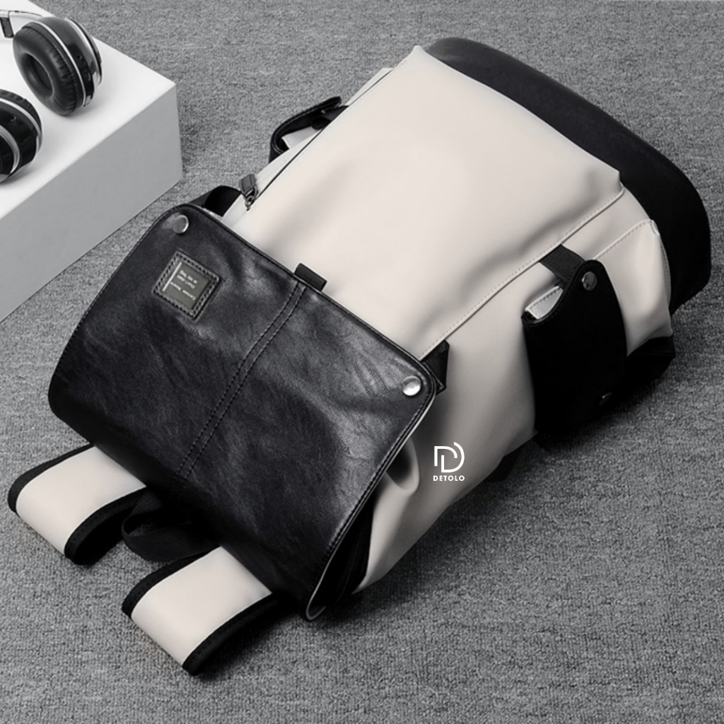 Balo da nam nữ thời trang DETOLO đựng laptop 15,6in 16in chống nước ngăn ipad ngăn quần áo du lịch 3 4 bộ