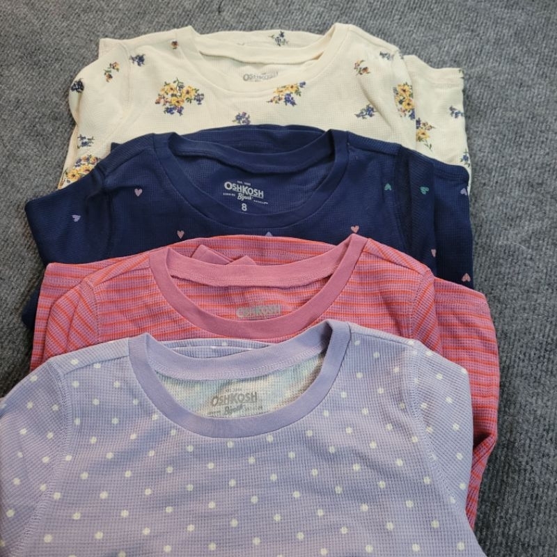 Áo thu đông dài tay chất thun tổ ong bé gái vnxk