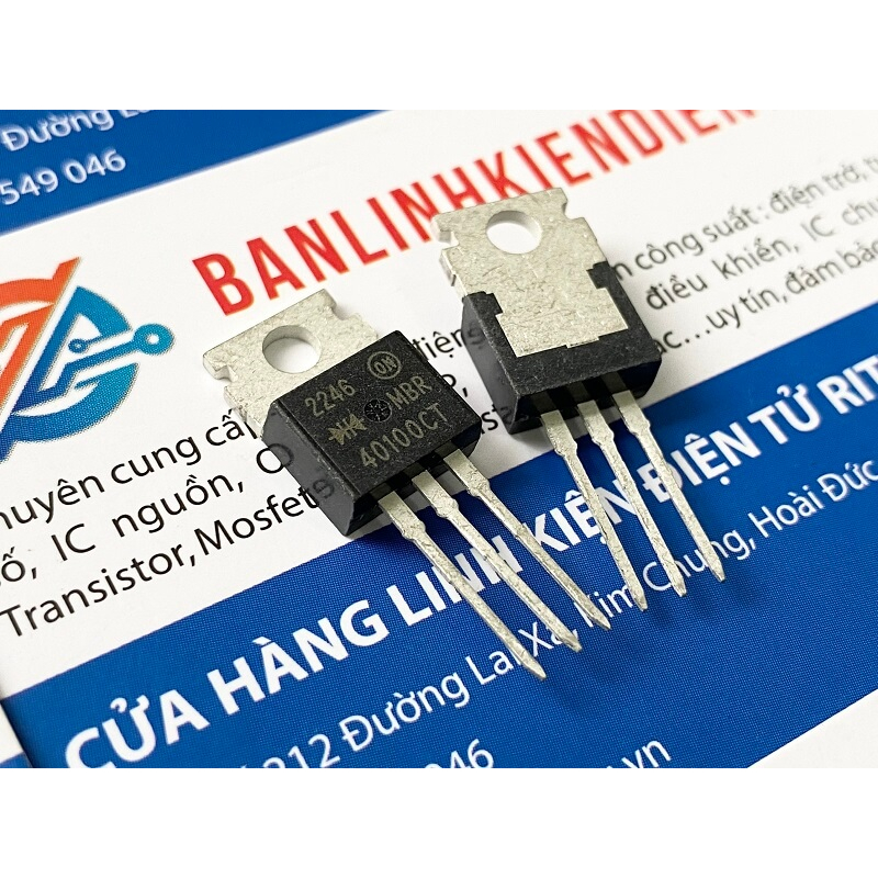 Diode Schottky MBR40100CT, 40100CT 40A 100V TO-220