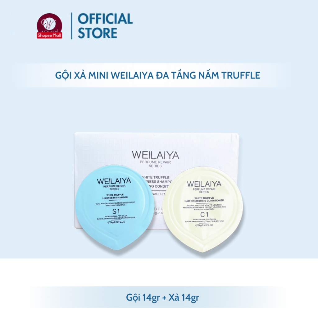 [Dùng Thử] Bộ Dầu Gội Xả Weilaiya Phục Hồi Đa Tầng Nấm Truffle giúp chống lão hóa da đầu và mượt tóc cho tóc hư tổn