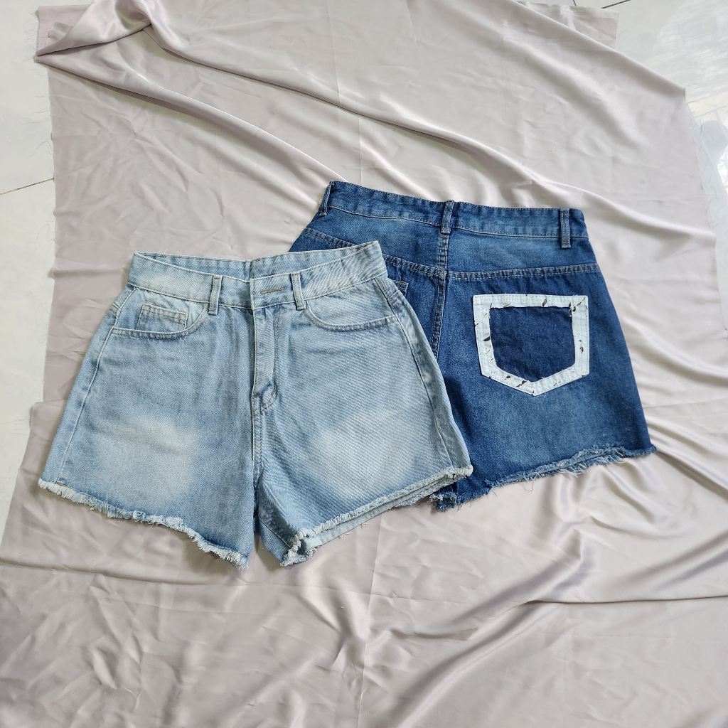 Quần short jean túi kiểu bigsize QSJ015 dành cho nàng béo mập từ 55-95kg