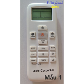 Remote máy lạnh Casper.( tặng kèm cặp pin).
