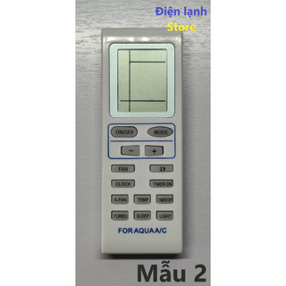 Remote máy lạnh Aqua các loại.( tặng kèm cặp pin).