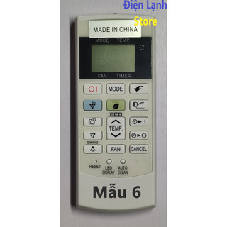 Remote máy lạnh Sharp các loại. (Tặng kèm cặp pin).
