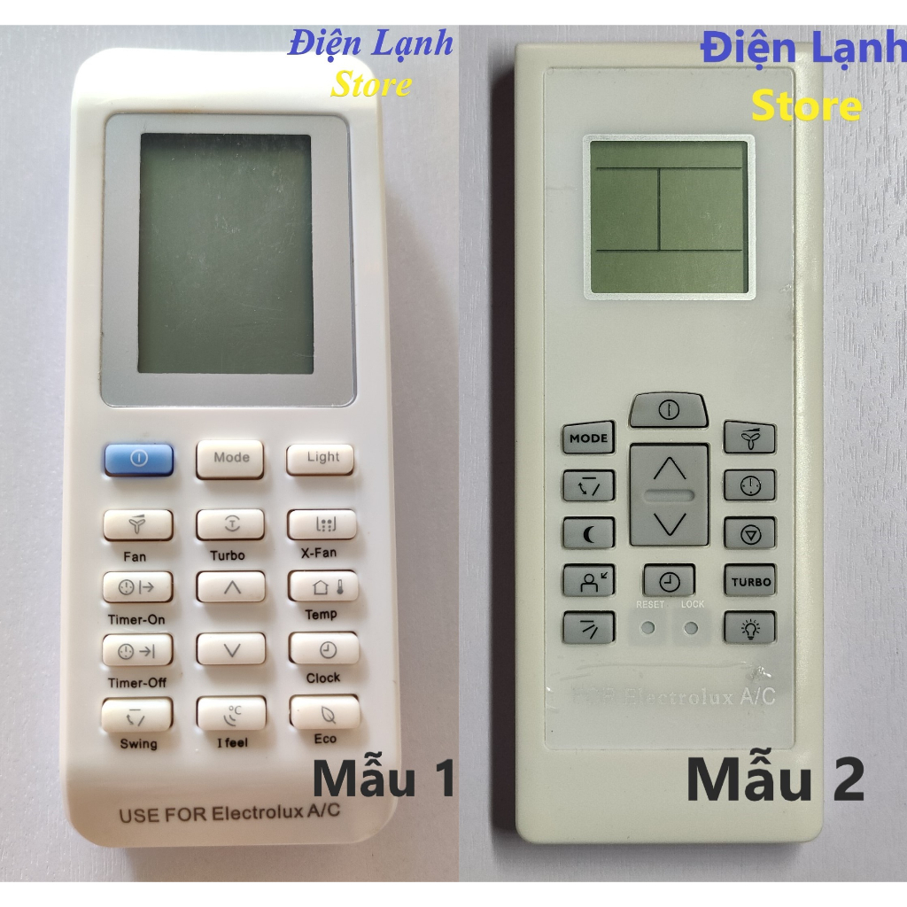 Remote máy lạnh Electrolux. (tặng kèm cặp pin).