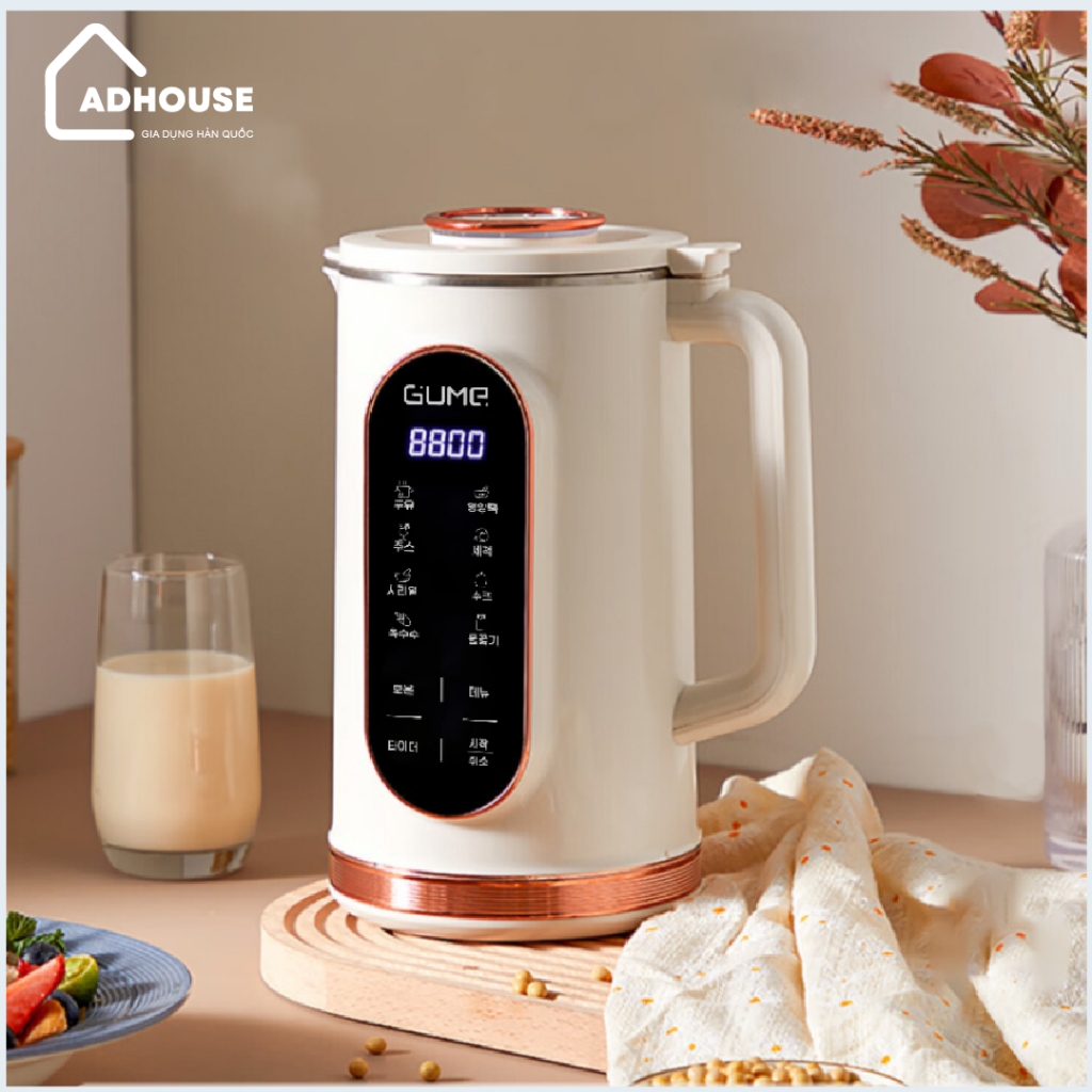 Máy Làm Sữa Hạt Mini PRO Gume Dung Tích 1,2 Lít, Đa chức Năng - Nhập Khẩu Hàn