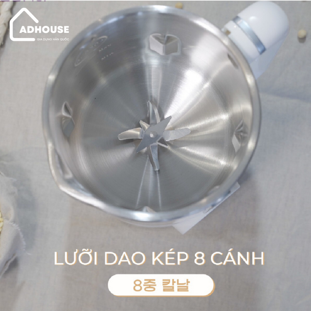 Máy Làm Sữa Hạt Mini PRO Gume Dung Tích 1,2 Lít, Đa chức Năng - Nhập Khẩu Hàn