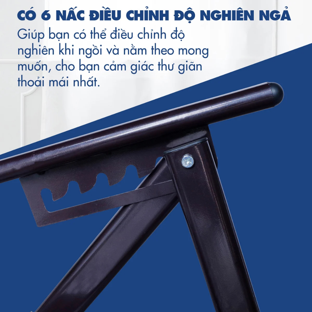 Ghế Xếp Thư Giãn Mây Nhân Tạo Kachi MK298 bền gấp 20 lần ghế vải lưới