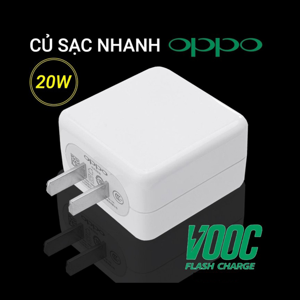 Củ sạc nhanh OPPO VOOC 20w R17 dây sạc nhanh Oppo Type C và Micro chính hãng PHANH bảo hành 6 tháng