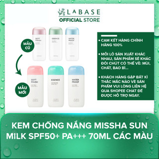 Kem chống nắng Missha Sun Milk SPF50+ PA+++ 70ml các màu