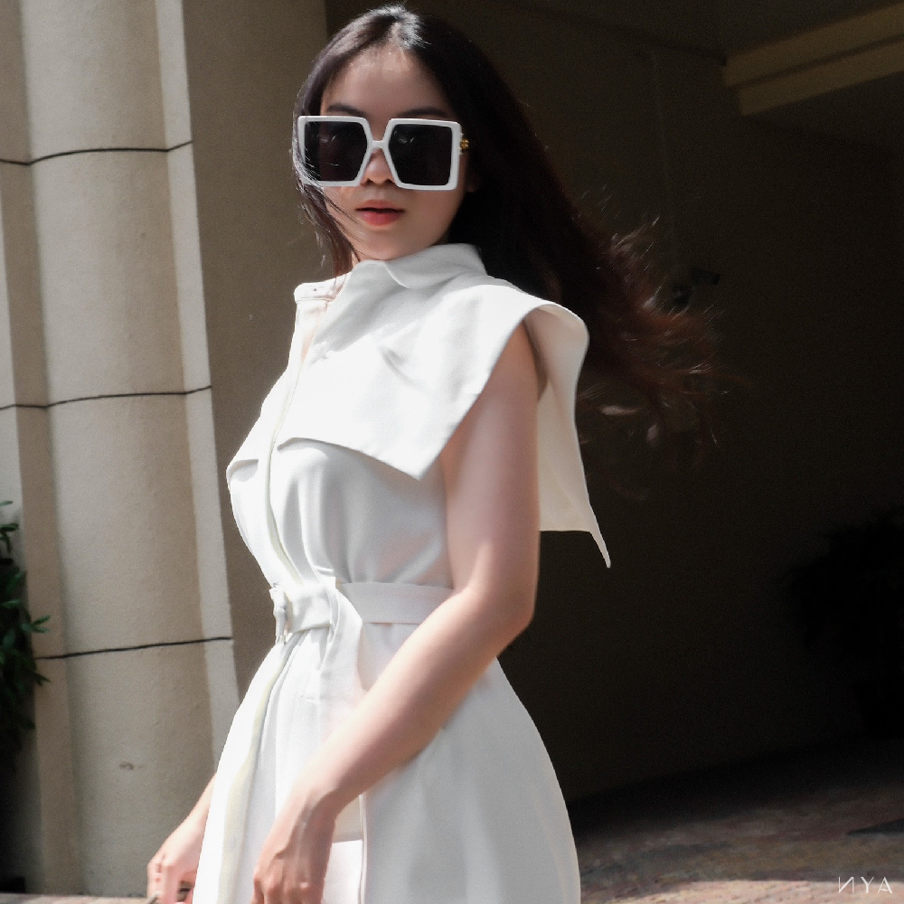 Váy Sơmi Cổ Tròn Form Suông Sang Trọng MILADY DRESS | NYA STUDIO