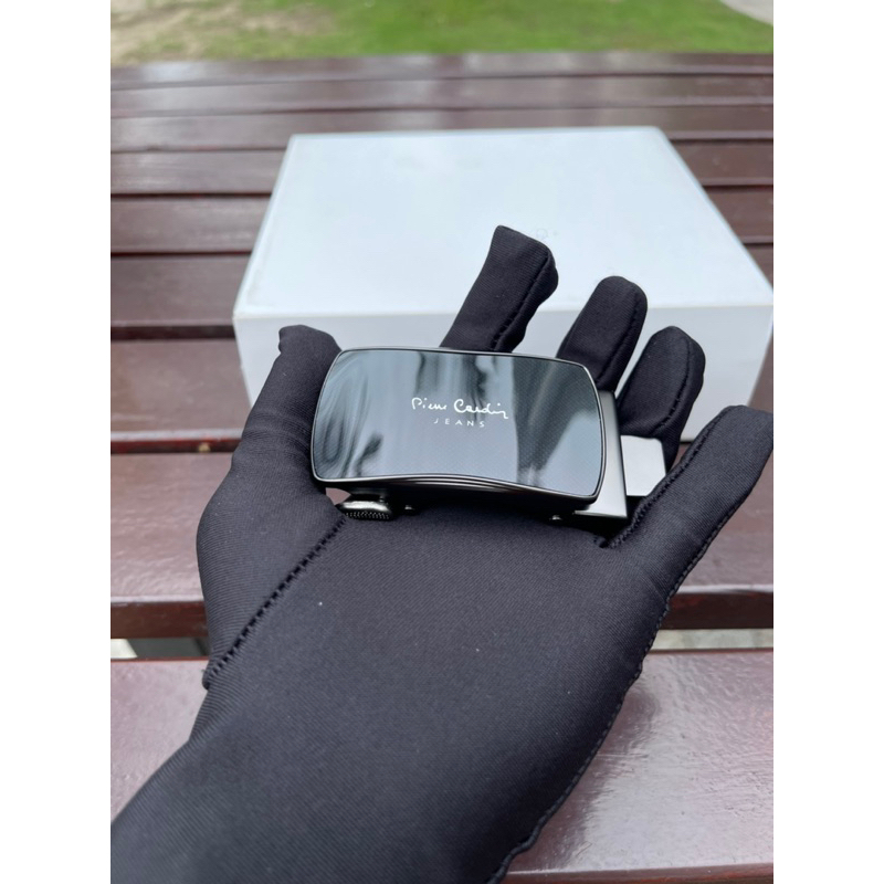 Mặt thắt lưng nam Pierre Cardin chính hãng, mặt gương, dây luồn ngoài