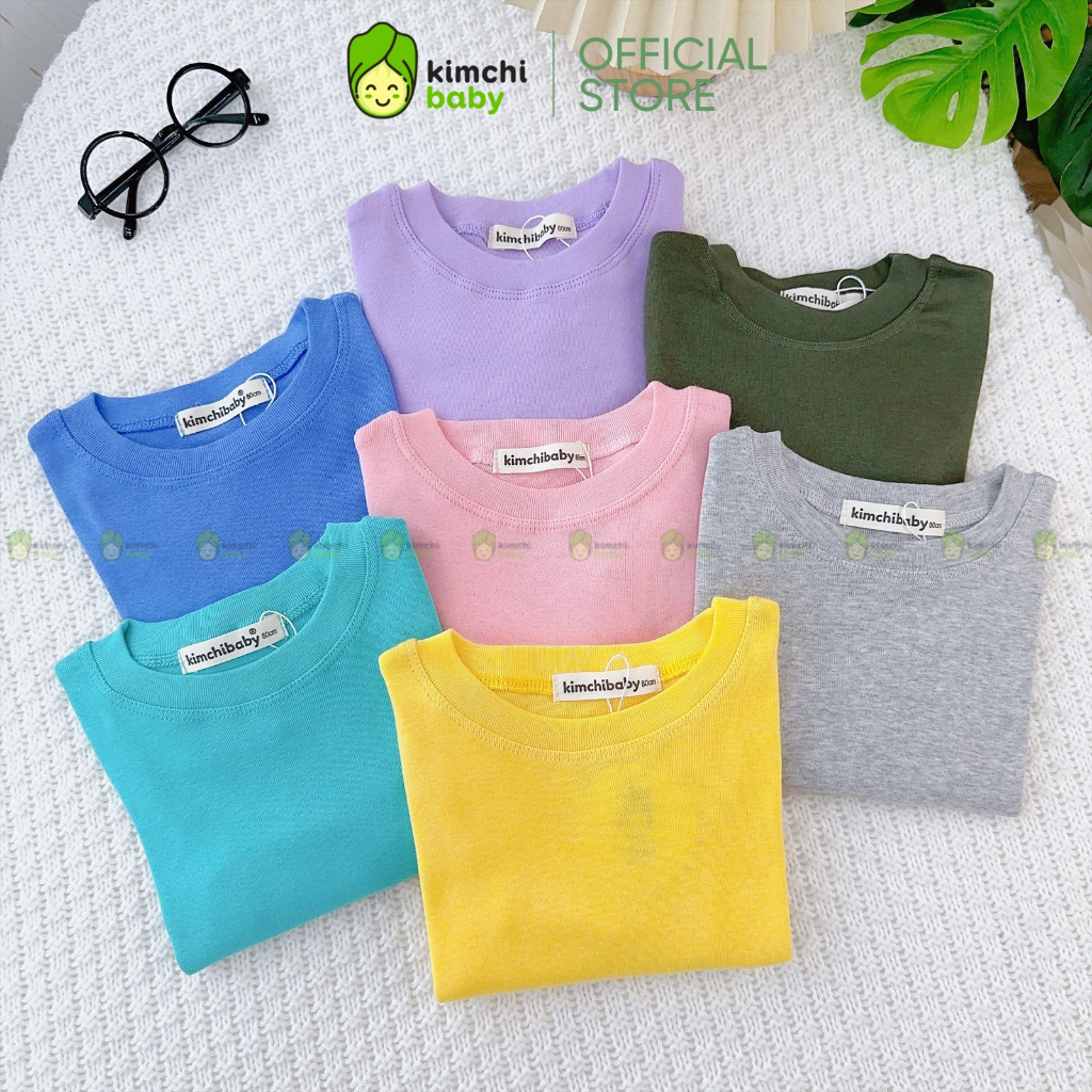 Đồ Bộ Dài Tay Bé Gái, Bé Trai KIMCHIBABY Vải Cotton Borip Bo Gấu, Bộ Quần Áo Cho Bé Mặc Nhà Thu Đông MKMTD2213