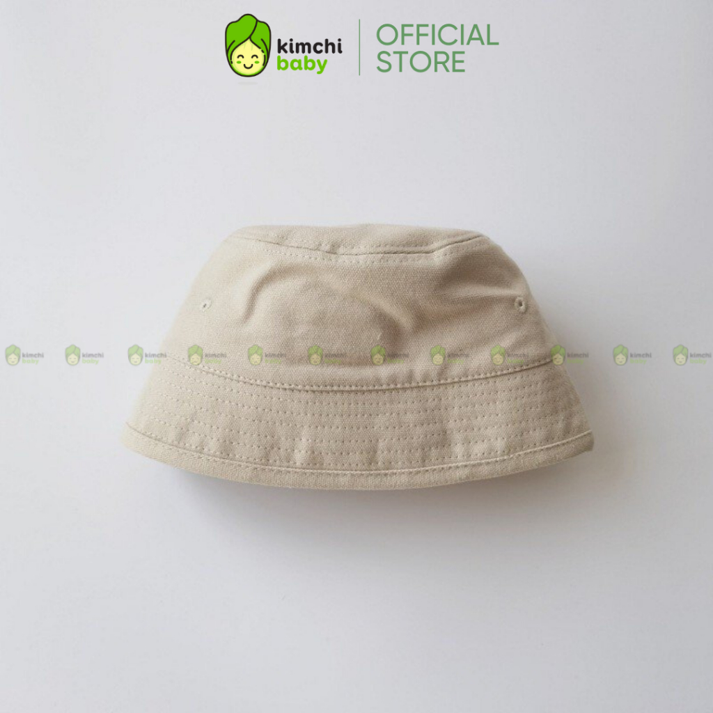Mũ Cho Bé Gái Bé Trai Bucket Kaki KIMCHIBABY, Nón Vành Cho Bé Phù Hợp Trẻ Em Từ 1 Đến 6 Tuổi Phong Cách Hàn Quốc MU01