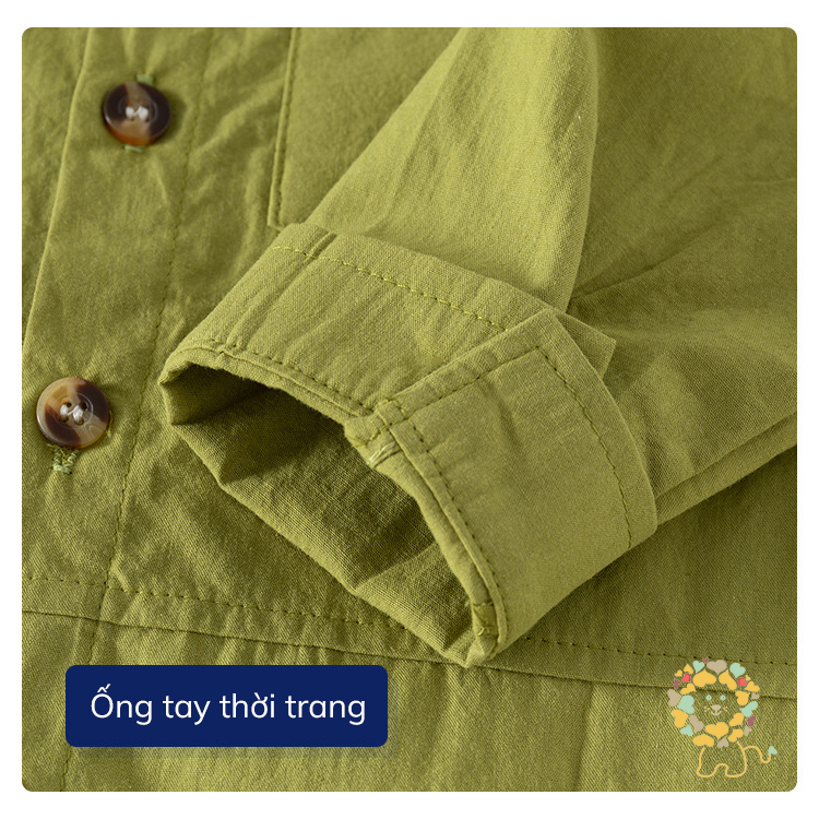 Sơmi cho bé sơ mi dài tay cho bé trai từ 2 đến 8 tuổi WELLKIDS WAPYPY mẫu 2023