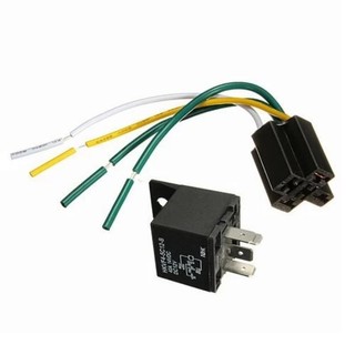 Rơ le 12v 40a 4 chân + đế gắn rơ le ..