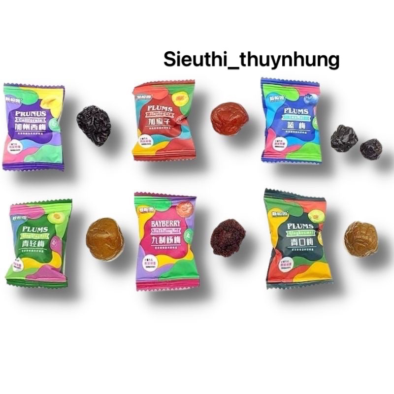 Kẹo Ô Mai Mix 6 Vị 500g-408g Chua Chua Ngọt Ngọt Ăn Là Mê