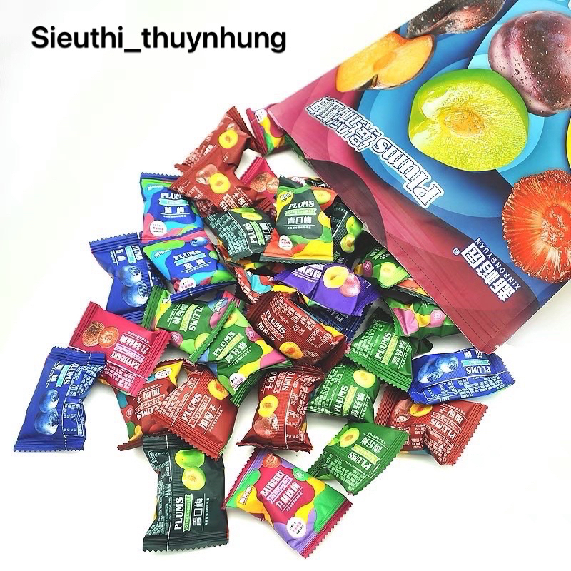 Kẹo Ô Mai Mix 6 Vị 500g-408g Chua Chua Ngọt Ngọt Ăn Là Mê
