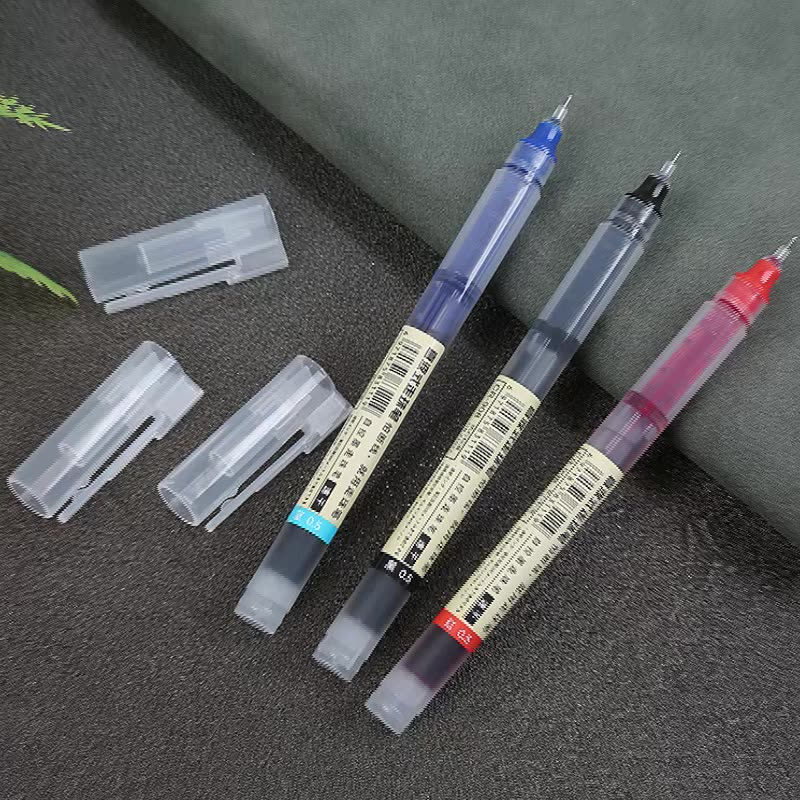 [siêu rẻ] bút mực gel vỏ trong suốt nhiều màu kiểu dáng đơn giản