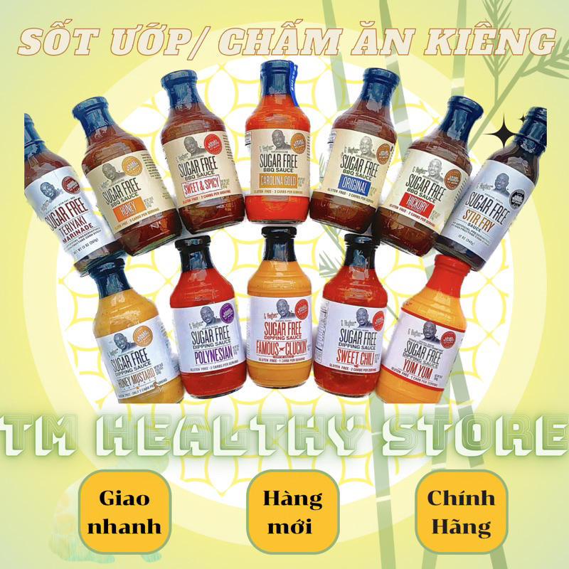 Sốt Ướp/chấm không đường ít calo G HUGHES (ăn kiêng/ eat clean/keto/gymer/tiểu đường/lowcarb)