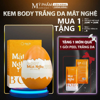 Kem body Mật Nghệ QUEENIE dưỡng trắng da toàn thân, kem body dưỡng ẩm kích trắng nâng tone da tặng gói peel 250gr