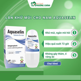 Lăn Khử Mùi, Giảm Mồ Hôi Cho Nam Giới Aquaselin Extreme For Men - Lọ 50ml