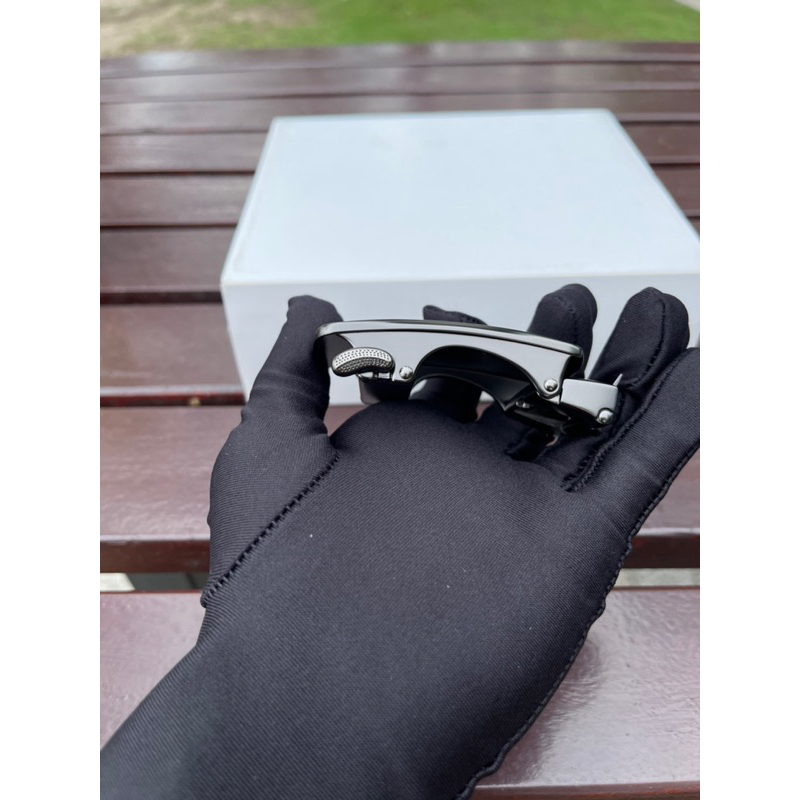 Mặt thắt lưng nam Pierre Cardin chính hãng, mặt gương, dây luồn ngoài