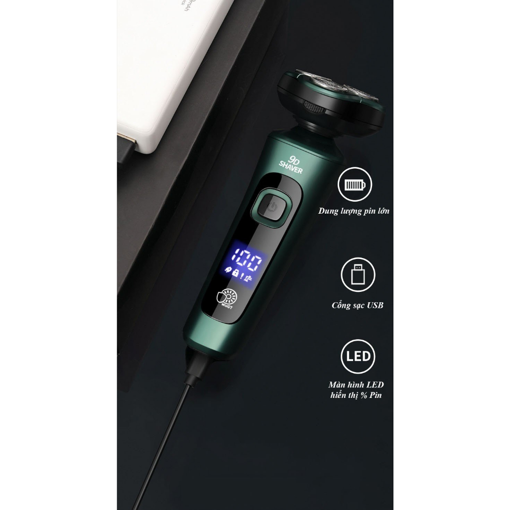 Máy Cạo Râu Đa Năng Màn Hình LED Hiển Thị Pin 4in1 - MCR02