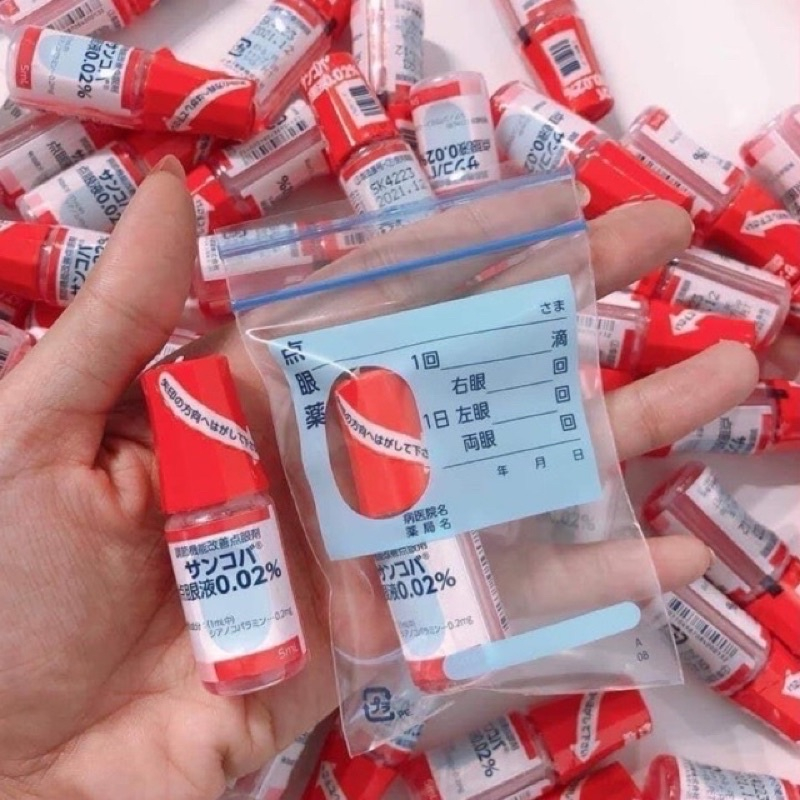Dung Dịch Nhỏ Mắt, Dưỡng Mắt Cận, Loạn Thị Sancoba Ophthalmic Solution 0.02%, Giúp Phục Hồi Thị Lực Nhật Bản 5ml