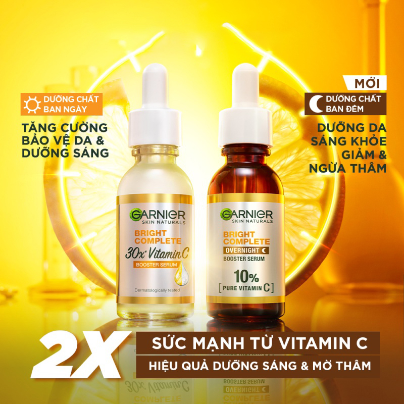 Tinh Chất Dưỡng Sáng Da Mờ Thâm Garnier Light Complete Vitamin C 30X Booster Serum 30ml.
