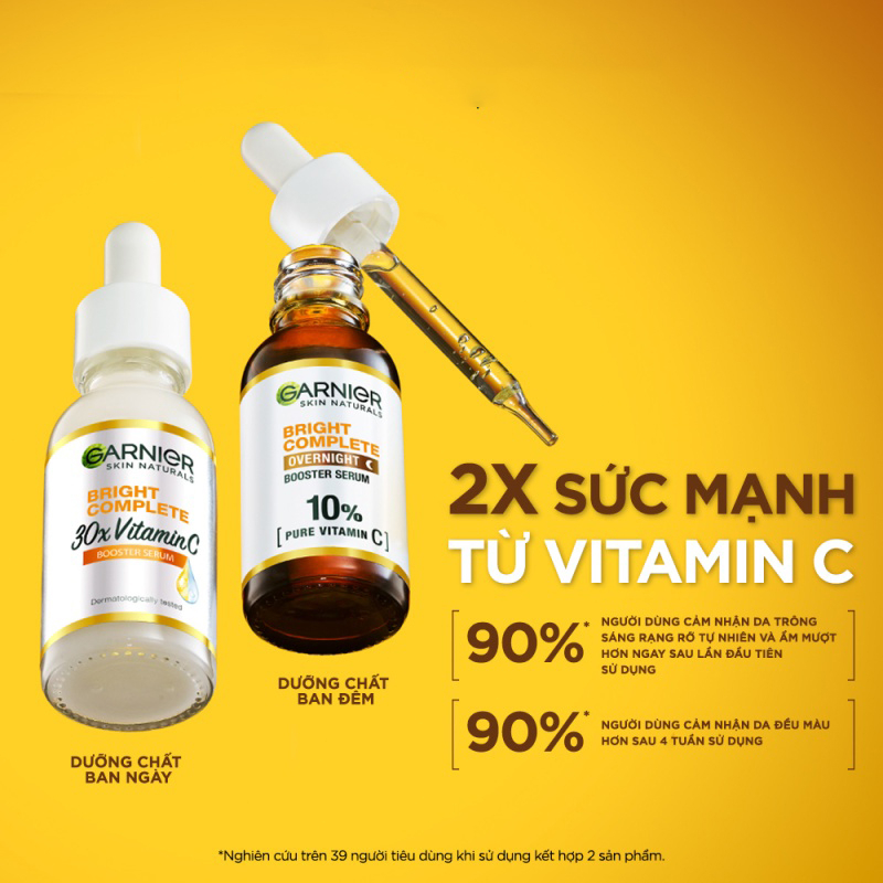 Tinh Chất Dưỡng Sáng Da Mờ Thâm Garnier Light Complete Vitamin C 30X Booster Serum 30ml.