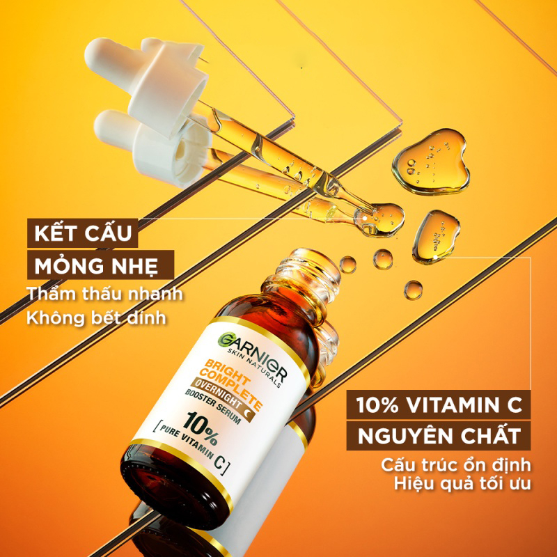 Tinh Chất Dưỡng Sáng Da Mờ Thâm Garnier Light Complete Vitamin C 30X Booster Serum 30ml.