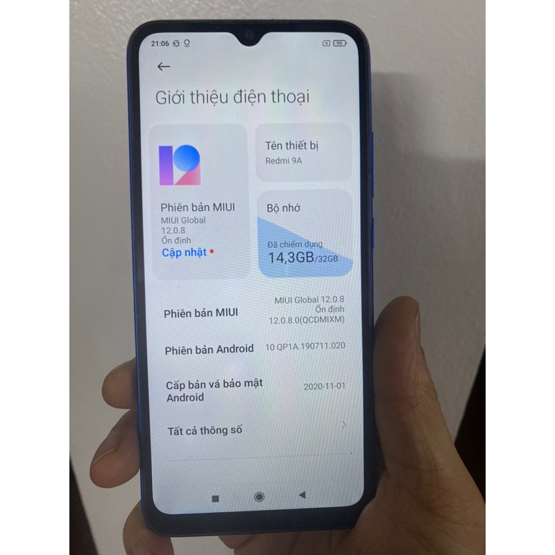 Redmi 9a 32g pin 5000