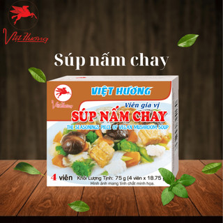 [1 hộp] gia vị Súp Nấm CHAY Việt Hương (75g)