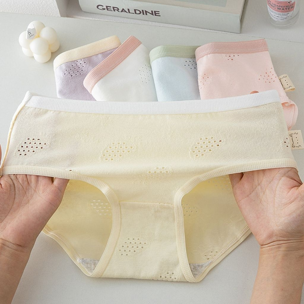 Quần lót nữ cotton cao cấp kháng khuẩn thông hơi thoáng khí tông màu đẹp nhẹ nhàng tôn dáng DEVARI LY06