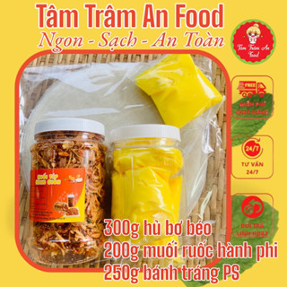 Bánh Tráng phơi sương 250g + 200g muối tôm tép hành giòn + 190g bơ trắng/vàng