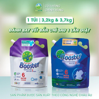 Combo 4 túi Nước giặt Booster 2 xanh 2 tím