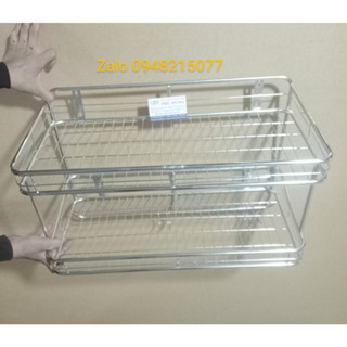 KỆ TREO 2 TẦNG INOX CAO CẤP ( ĐỦ SIZE) hoả tốc