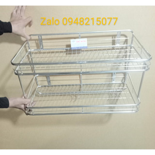 KỆ TREO INOX 2 TẦNG KT 30*60*30, ship hoả tốc