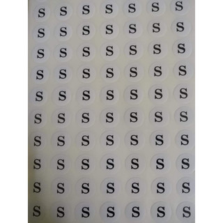 [Deal 1K] Tem dán size quần áo, 70 miếng dán DECAL SIZE/Nhận in nhãn mác theo yêu cầu.