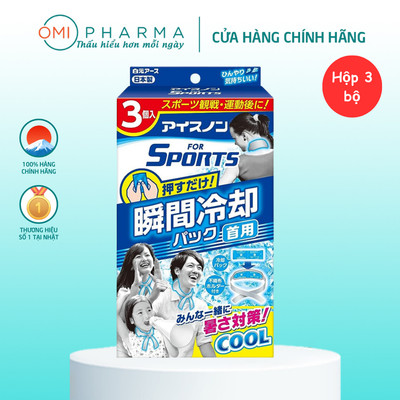 Túi Làm Mát Tức Thì Hakugen Earth Ice Non Nhật Bản (Hộp 3 Bộ)