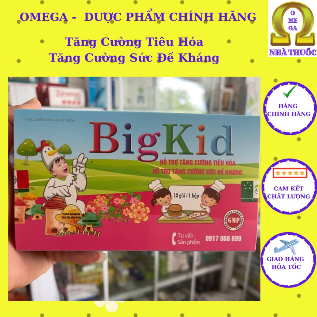 Siro Ăn Ngon BigKid - Hỗ Trợ Ăn Ngon, Tiêu Hóa Tốt, Tăng Cường Sức Đề Kháng
