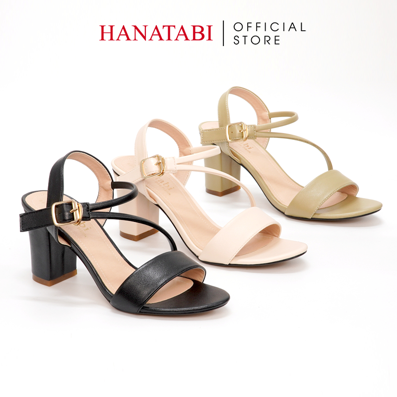 Sandal Nữ Hanatabi Quai Chéo Gót Cao 7cm Hậu C Đế TA Cao Cấp Chống Trơn Trượt Mã HNSDG7F893