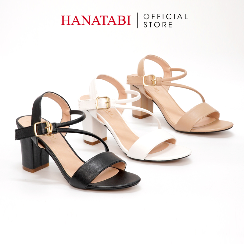 Sandal Nữ Hanatabi Quai Chéo Gót Cao 7cm Hậu C Đế TA Cao Cấp Chống Trơn Trượt Mã HNSDG7F893